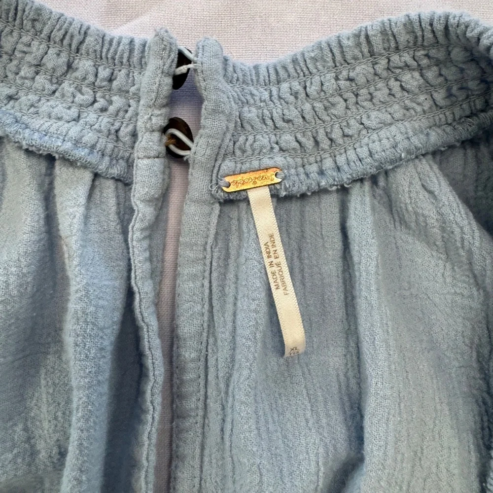 Free People For the Moment Mini Dress Blue Size XL - Picture 3 of 13